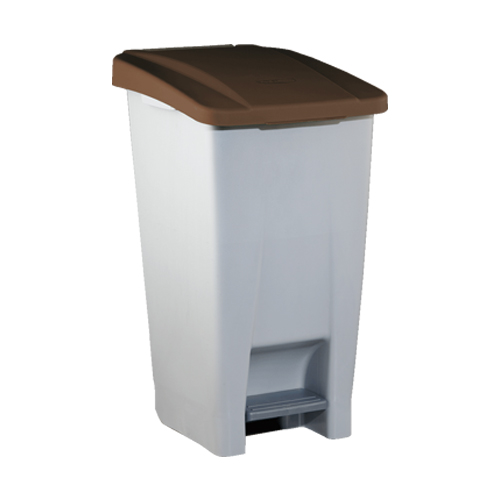 CONTENEDOR SELECTIVO CON PEDAL60L BLANCO