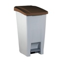 CONTENEDOR SELECTIVO CON PEDAL60L BLANCO
