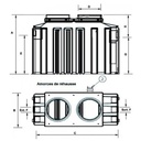 SEPARADOR GRASAS P.E. CON DECAN. ENTERRAR 8 L/S