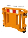 BARRERA DE SEGURIDAD CON RUEDAS MODULAR