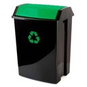 CONTENEDOR RECICLAJE T 50L 405x335x575mm