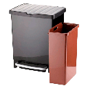 CUBO RECICLAJE PEDAL 25L