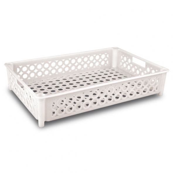CUBETA CALADA 590x385x120mm BLANCA