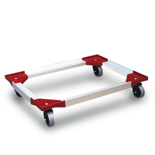 CARRO ALUMINIO 800X600 4R:GOMA GIRA H:ACERO ABIERTO