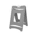 CABALLETE PLEGABLE SEÑAL GRIS PERSONALIZABLE