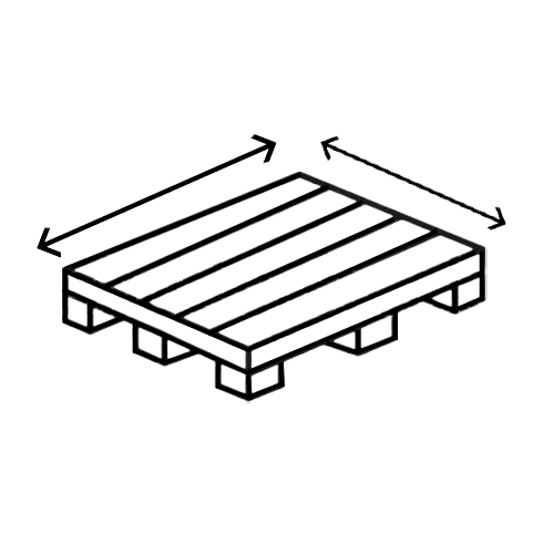 PALET PLASTICO A MEDIDA L X A