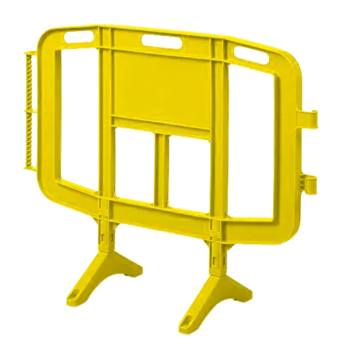 VALLA  PLASTICO PATAS GIRATORIAS