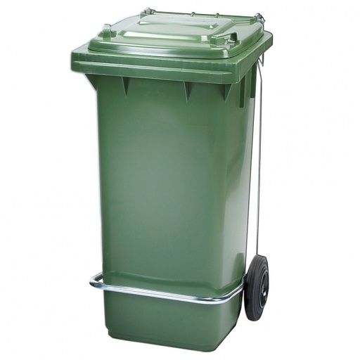 [4000000562] CONTENEDOR CON PEDAL 120 L VERDE
