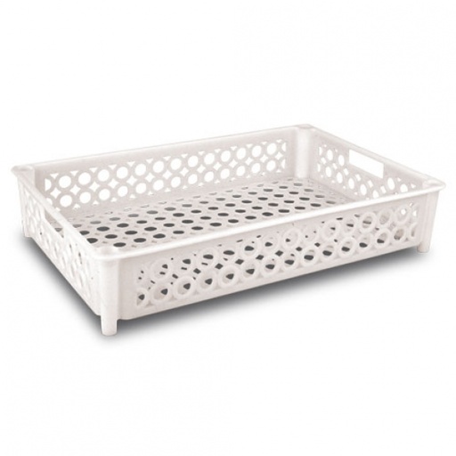 [4000000101] CUBETA CALADA 590x385x120mm BLANCA