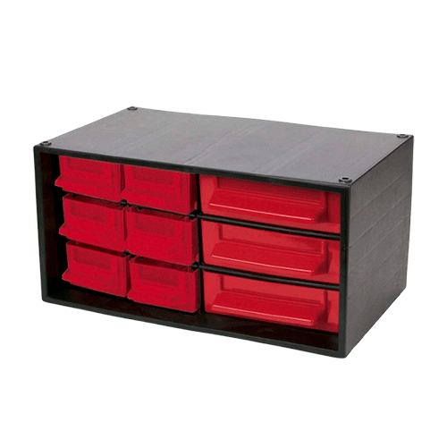 [4000023180] MULTIBOX 3+6 CAJONES ROJO 280x167x140 MM
