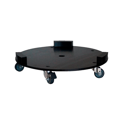 [4000000748] BASE REDONDA CON RUEDAS BARREÑO 100L 370X95mm