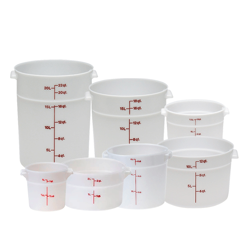 RECIPIENTES REDONDOS  P.E. BLANCO